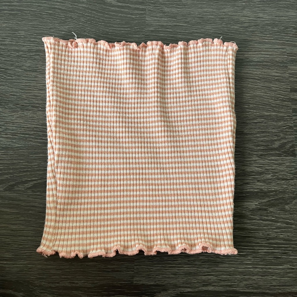 Pink strip tube top